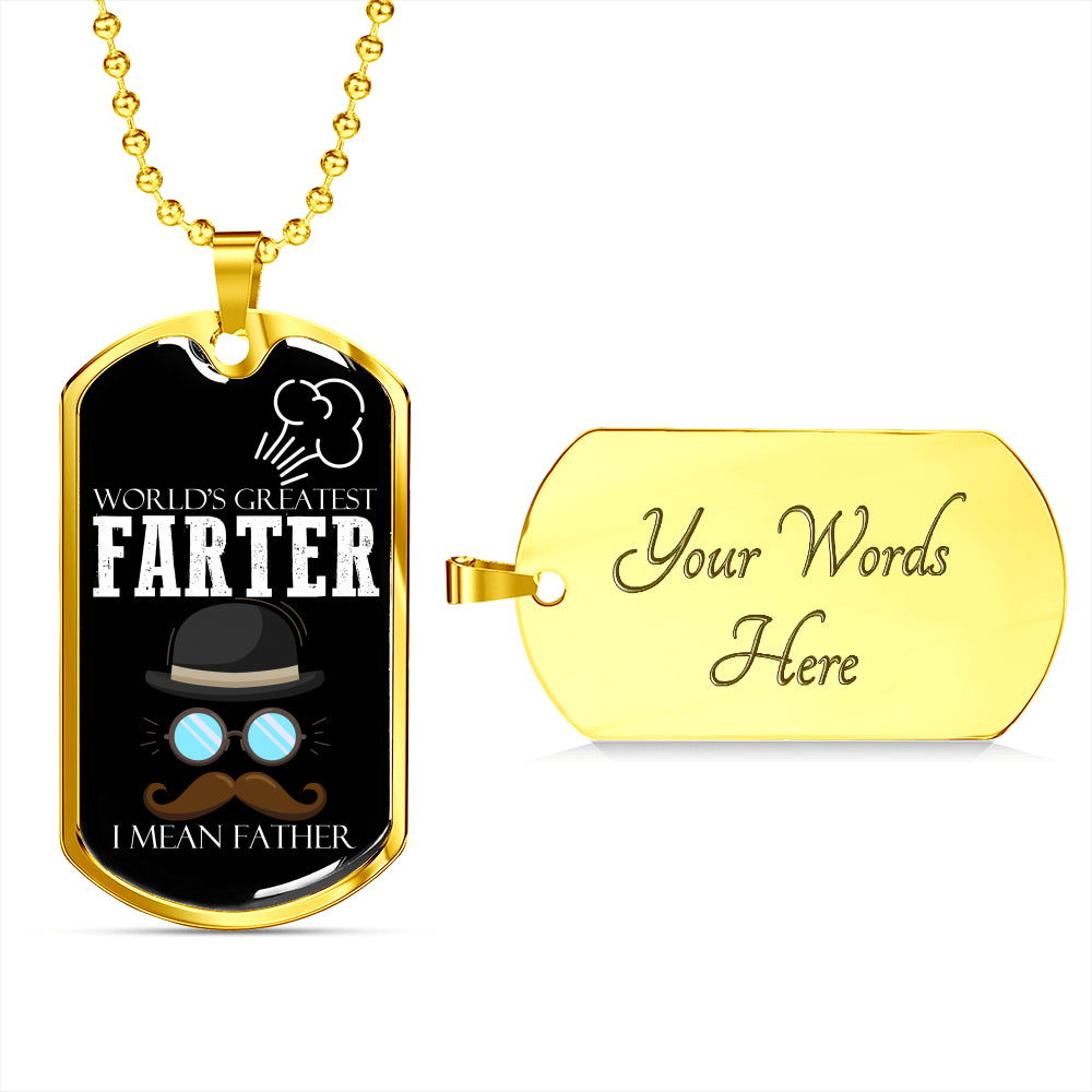 The World Greatest Father Luxury Gift Tag For Fathers!