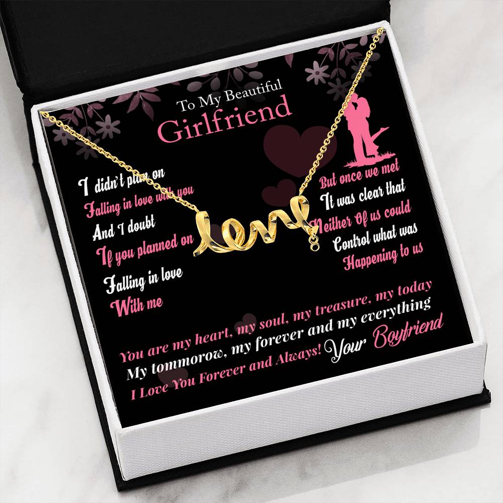 My Beautiful Girlfriend I love You Forever! - goldenandvintage-
