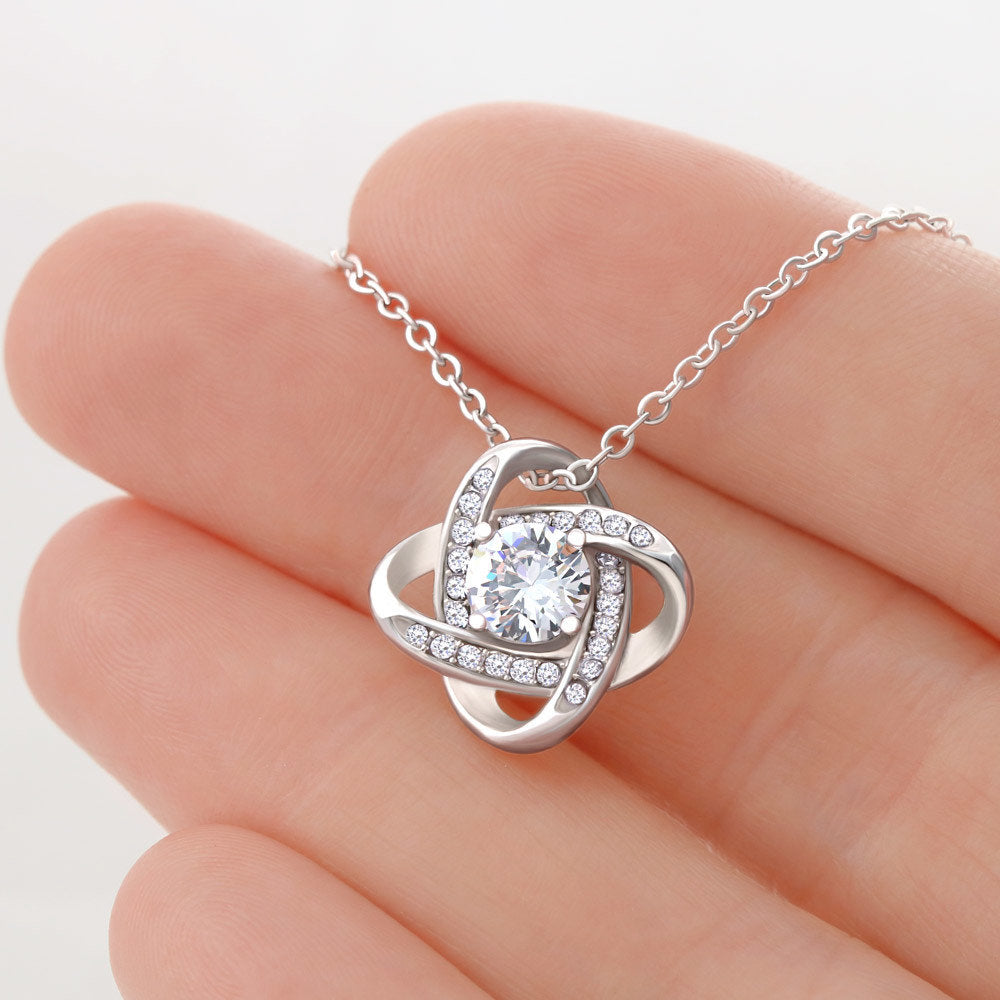 Love Knot Pendant Necklace Gift For My Hero Nurse Mom!