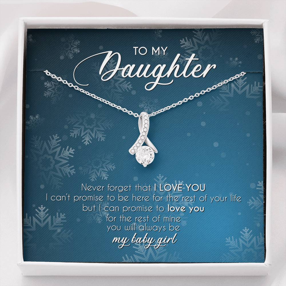 To My Daughter Alluring Beauty Pendant Christmas Gift