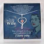 To My Nurse Wife  With Love Pendant Necklace