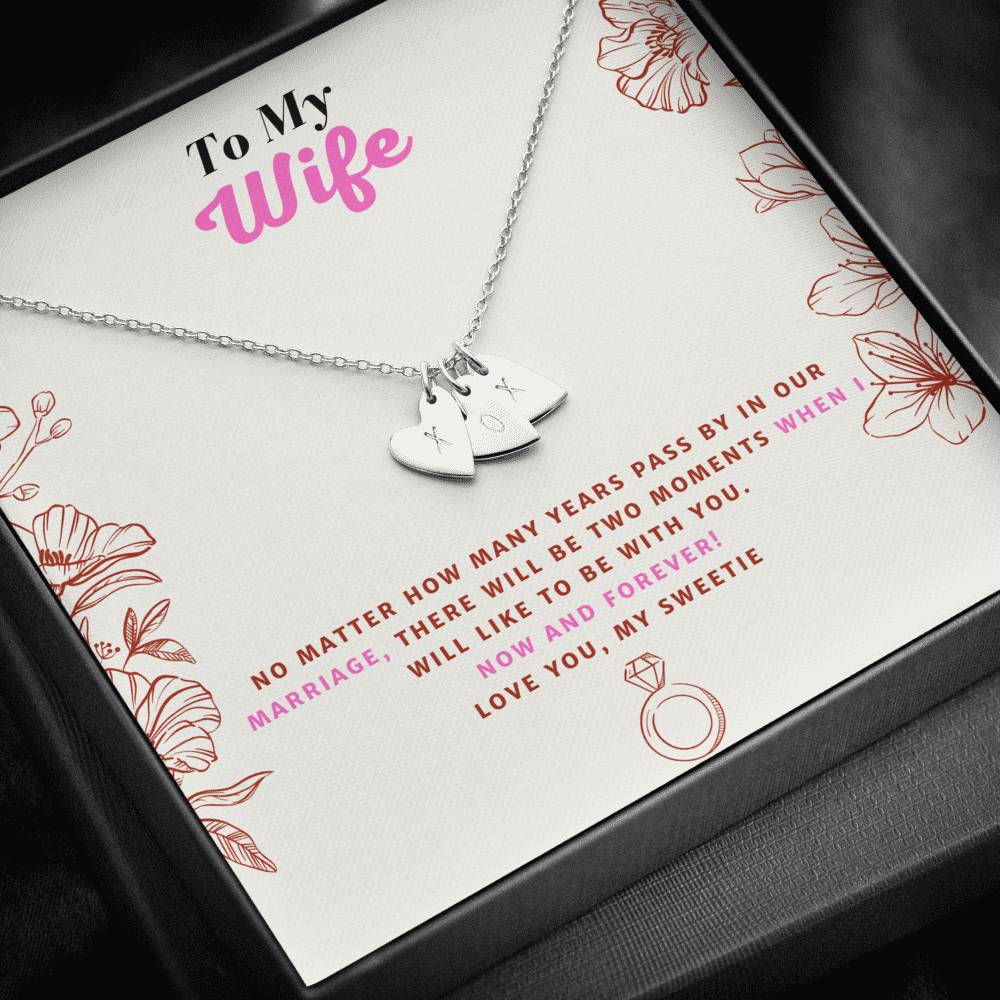 Sweetest Hearts Necklace Anniversary Gift for Wife!