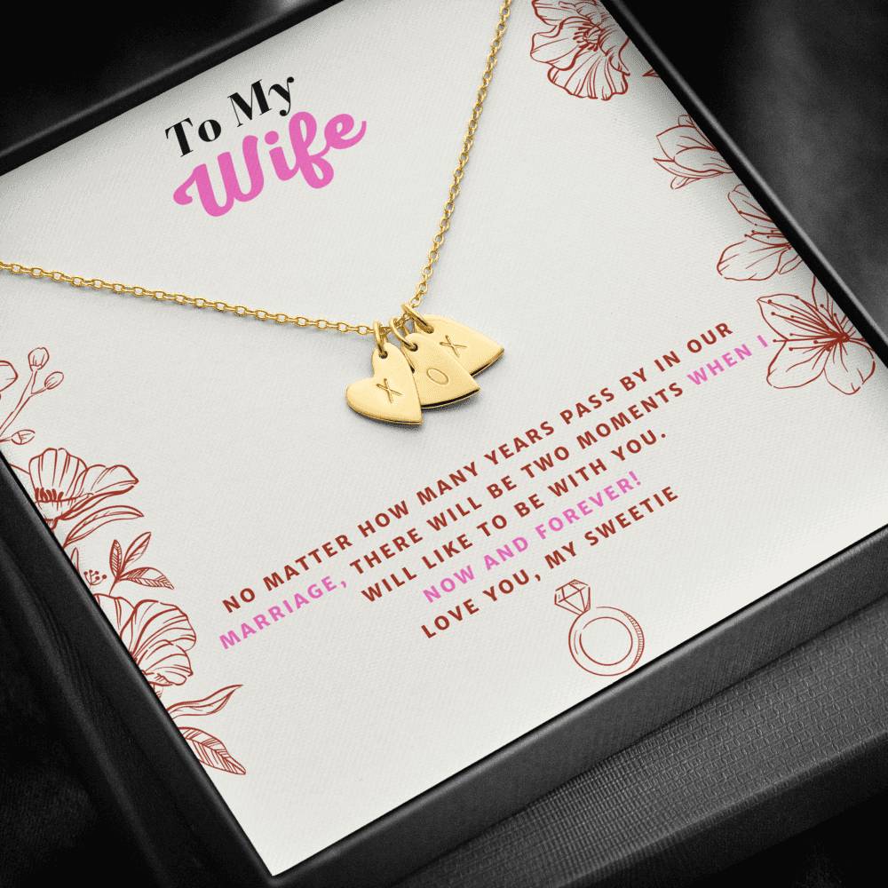 Sweetest Hearts Necklace Anniversary Gift for Wife!