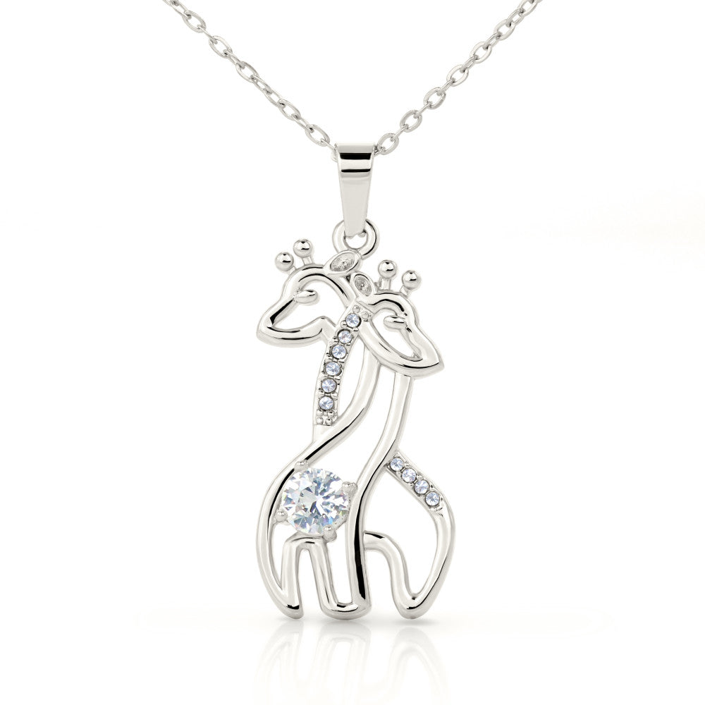 Girafe Anniversary Pendant Necklace Gift For Wife