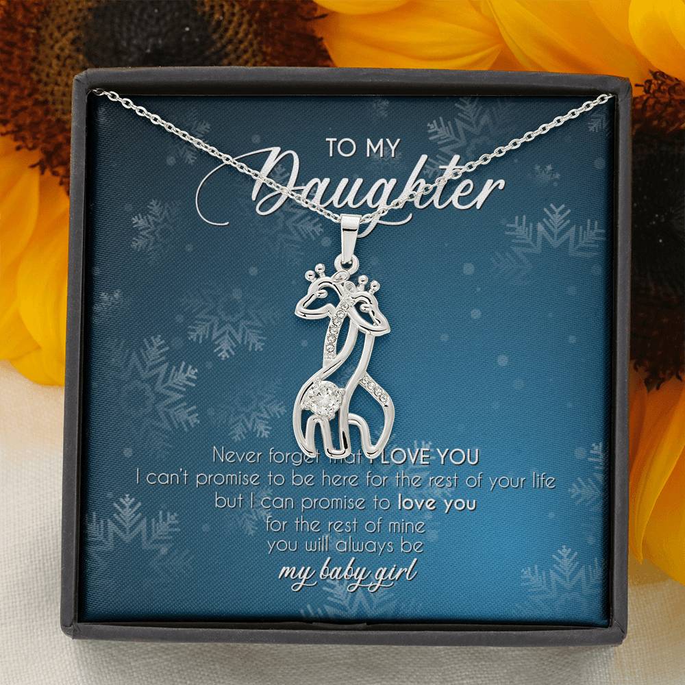 To My Daughter With Love Pendant Necklace Christmas Gift