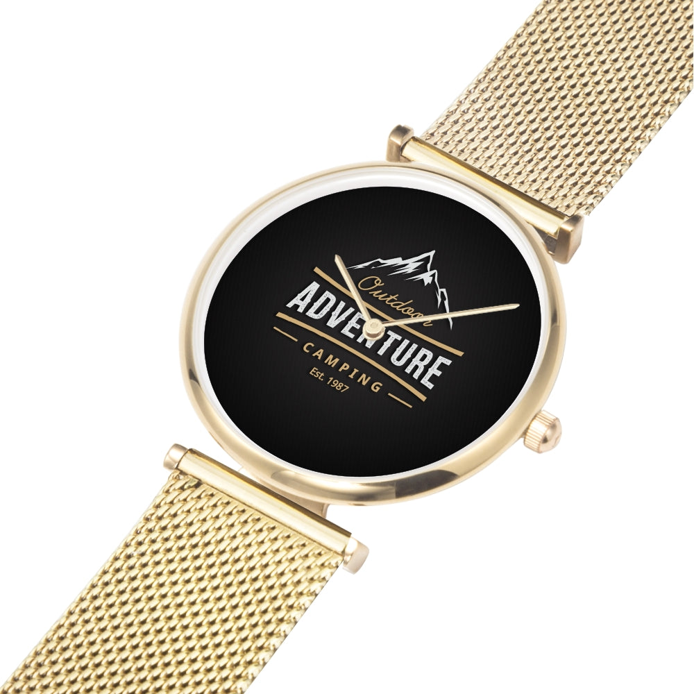 Father's day Gift 2025, Amazing Water Resistance Gold Wrist Watch Personalized Gift For Dad