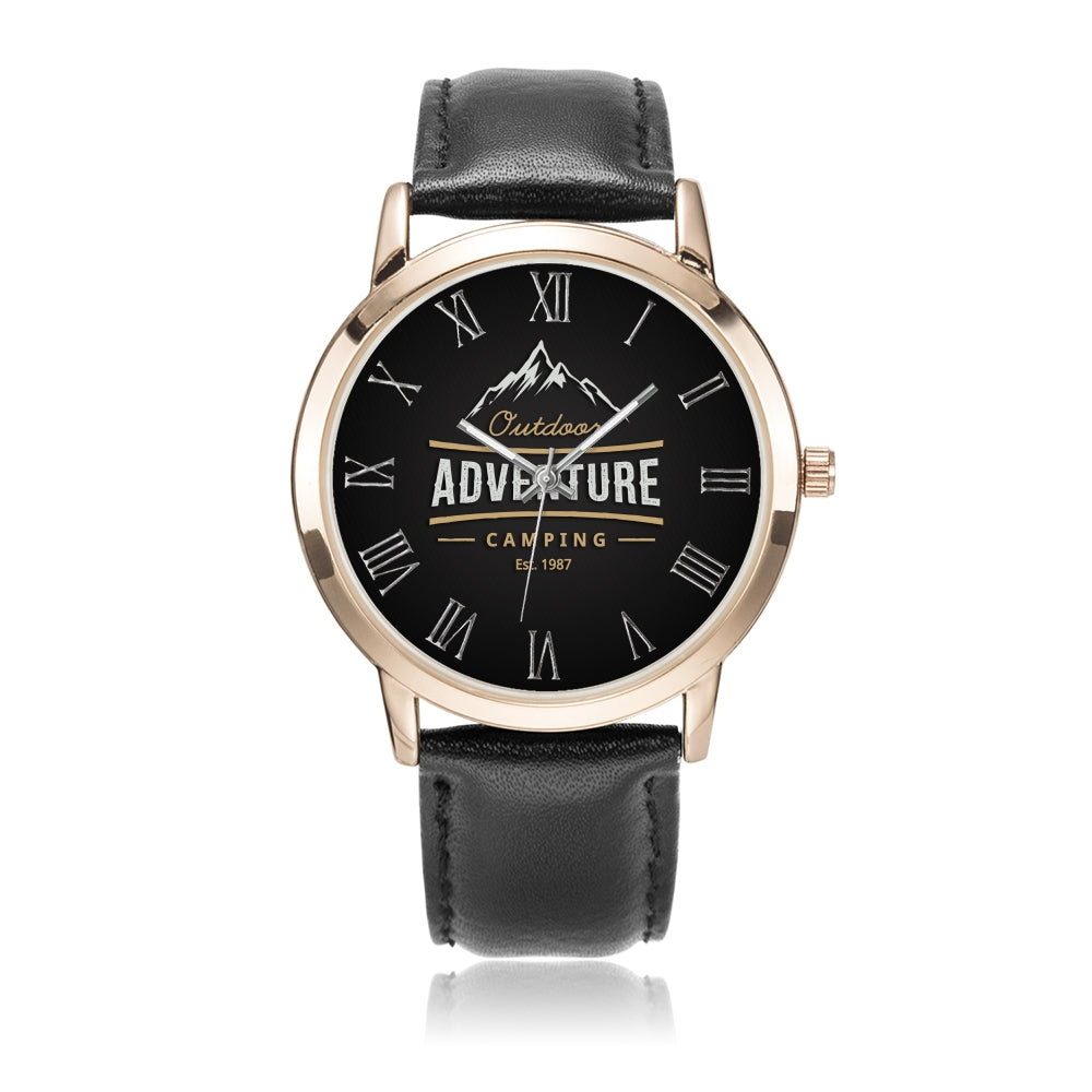Father's day Gift 2020, Adventure Gold  Wrist Watch Personalized Gift For Dad