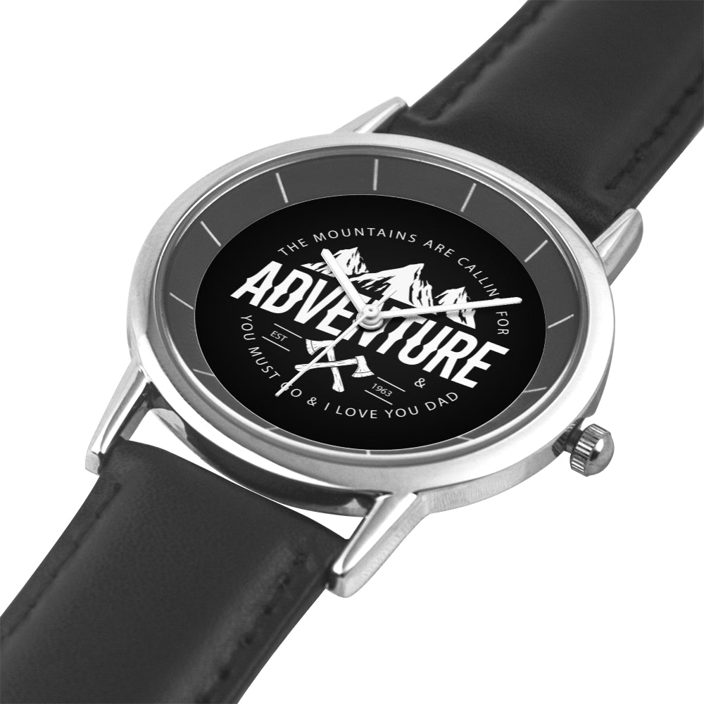 Father's day Gift 2025, Adventurist Dad Steel Watch Personalized Gift For Dad